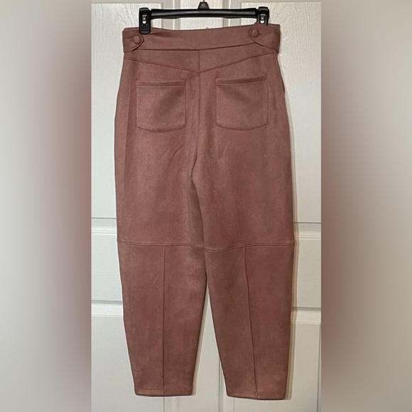 Ryegrass  Faux Suede Size 2 Rose Pink Pants - New With Tags - Picture 3 of 4